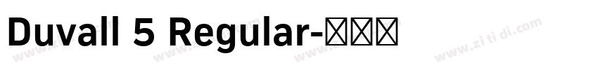 Duvall 5 Regular字体转换